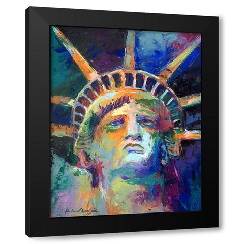 Statue Black Modern Wood Framed Art Print with Double Matting by Wallich, Richard
