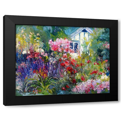 Cottage Black Modern Wood Framed Art Print by Wallich, Richard