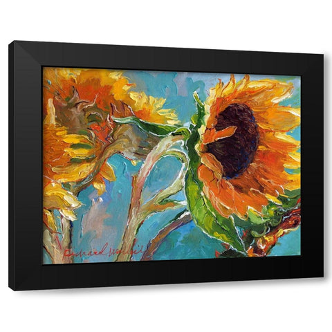 Sun5 Black Modern Wood Framed Art Print with Double Matting by Wallich, Richard