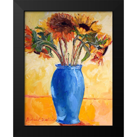 Sunf Black Modern Wood Framed Art Print by Wallich, Richard