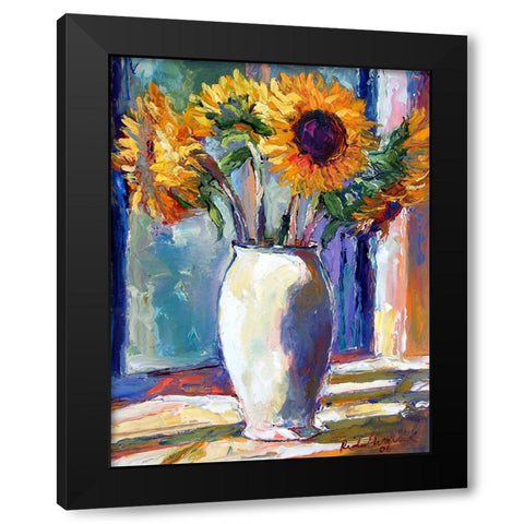 Sunny Black Modern Wood Framed Art Print by Wallich, Richard
