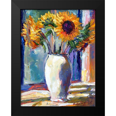 Sunny Black Modern Wood Framed Art Print by Wallich, Richard