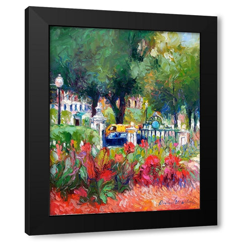 Boston 5 Black Modern Wood Framed Art Print by Wallich, Richard