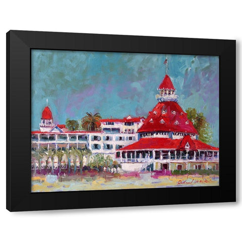 Delaware Black Modern Wood Framed Art Print by Wallich, Richard