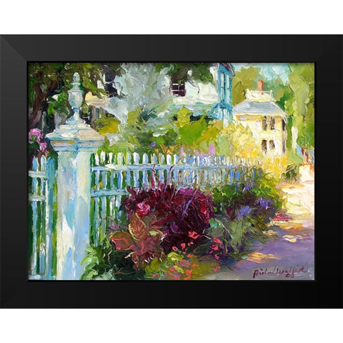 Flowers 3 Black Modern Wood Framed Art Print by Wallich, Richard