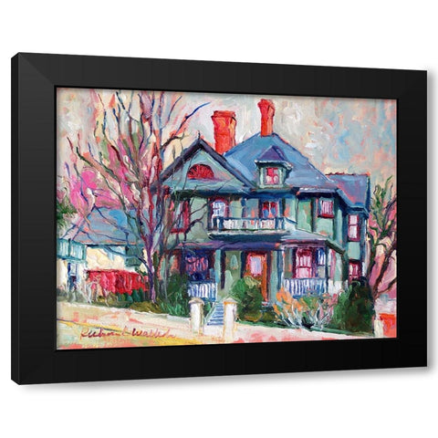 Green House Black Modern Wood Framed Art Print with Double Matting by Wallich, Richard