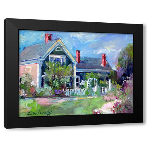 House 12 Black Modern Wood Framed Art Print by Wallich, Richard