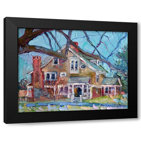 Jamestown Black Modern Wood Framed Art Print by Wallich, Richard