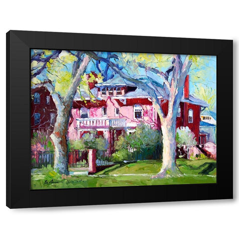 Mansion 1 Black Modern Wood Framed Art Print by Wallich, Richard