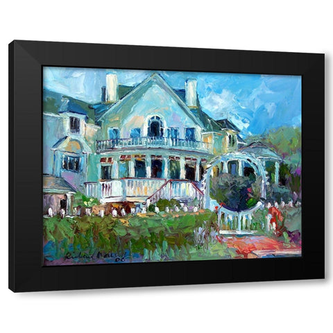 Mansion 2 Black Modern Wood Framed Art Print by Wallich, Richard