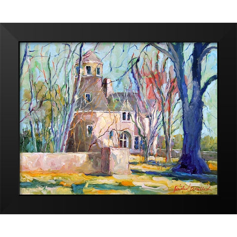 Tan House Black Modern Wood Framed Art Print by Wallich, Richard