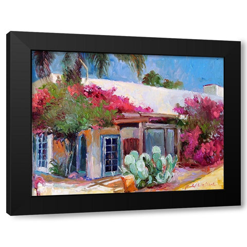 Oldtown Black Modern Wood Framed Art Print by Wallich, Richard