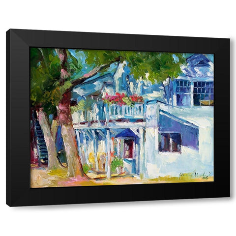 White House Black Modern Wood Framed Art Print by Wallich, Richard