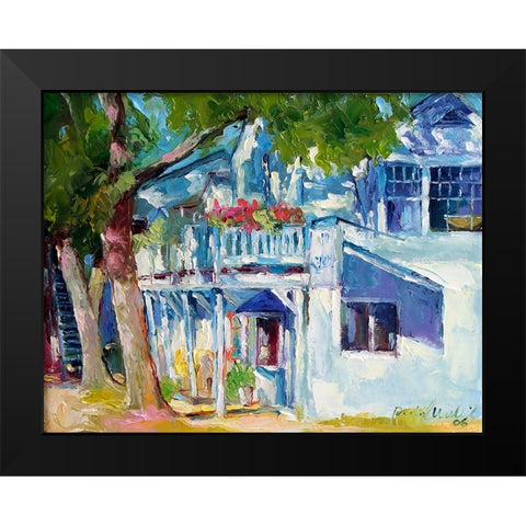 White House Black Modern Wood Framed Art Print by Wallich, Richard
