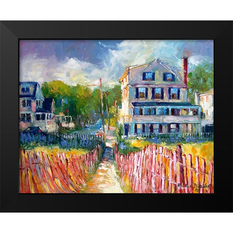 Path Black Modern Wood Framed Art Print by Wallich, Richard