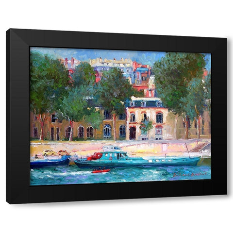 Paris 3 Black Modern Wood Framed Art Print by Wallich, Richard
