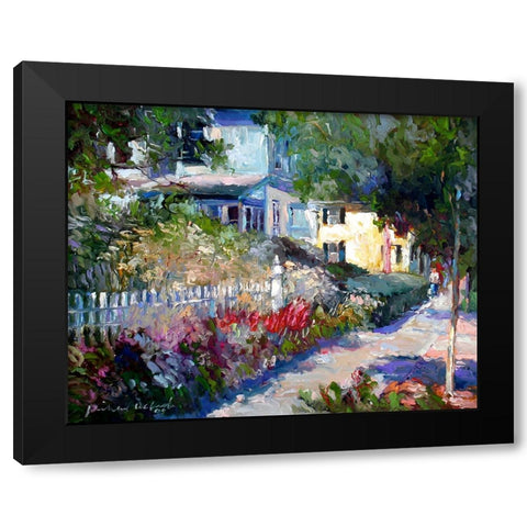 Yellow Black Modern Wood Framed Art Print with Double Matting by Wallich, Richard