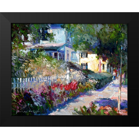 Yellow Black Modern Wood Framed Art Print by Wallich, Richard