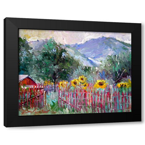 Foothills Black Modern Wood Framed Art Print with Double Matting by Wallich, Richard
