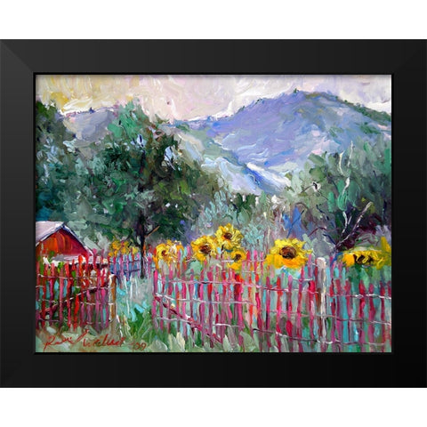Foothills Black Modern Wood Framed Art Print by Wallich, Richard