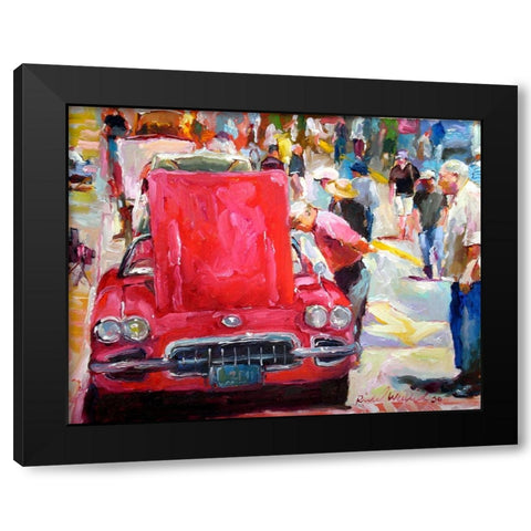 Vette Black Modern Wood Framed Art Print with Double Matting by Wallich, Richard