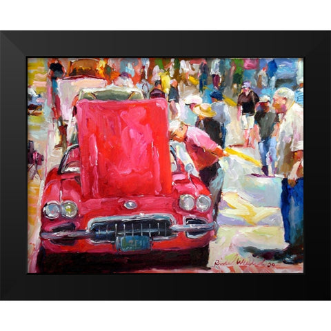 Vette Black Modern Wood Framed Art Print by Wallich, Richard