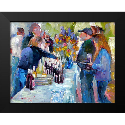 Wine Black Modern Wood Framed Art Print by Wallich, Richard