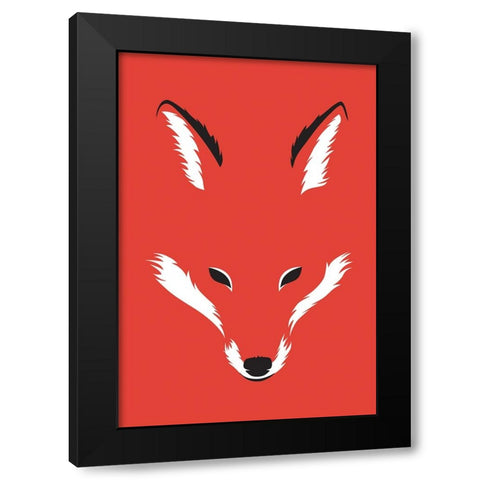 Foxy Shape Black Modern Wood Framed Art Print with Double Matting by Farkas, Robert