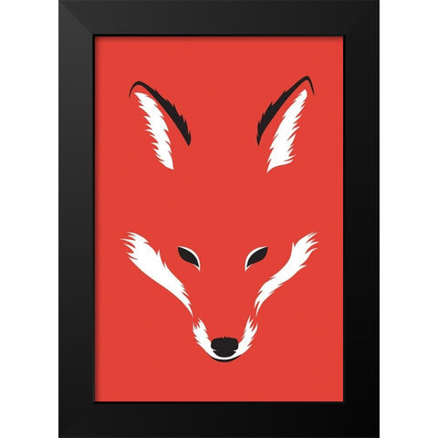 Foxy Shape Black Modern Wood Framed Art Print by Farkas, Robert