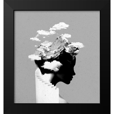 Its A Cloudy Day Black Modern Wood Framed Art Print by Farkas, Robert