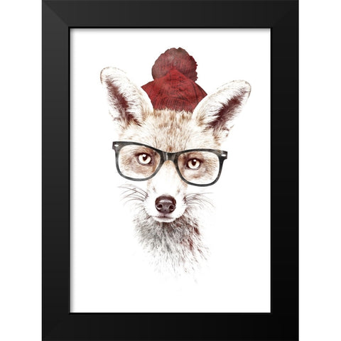 Its Pretty Cold Outside Black Modern Wood Framed Art Print by Farkas, Robert