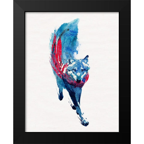 Lupus Lupus Black Modern Wood Framed Art Print by Farkas, Robert