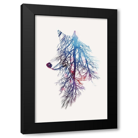 My Roots Black Modern Wood Framed Art Print by Farkas, Robert