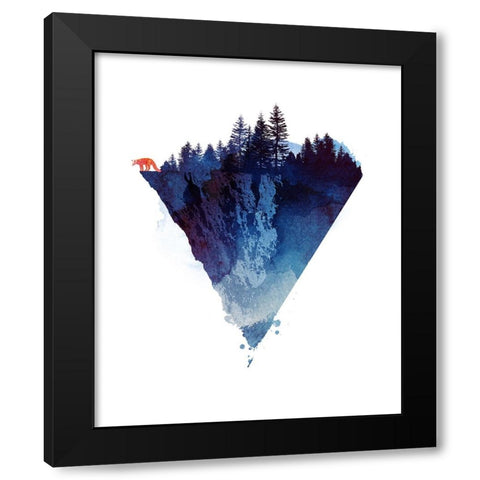 Near To the Edge Black Modern Wood Framed Art Print with Double Matting by Farkas, Robert