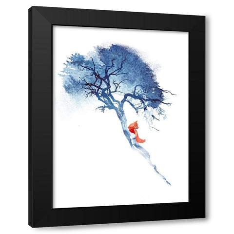 Theres No Way Back Black Modern Wood Framed Art Print by Farkas, Robert