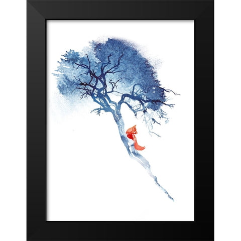 Theres No Way Back Black Modern Wood Framed Art Print by Farkas, Robert