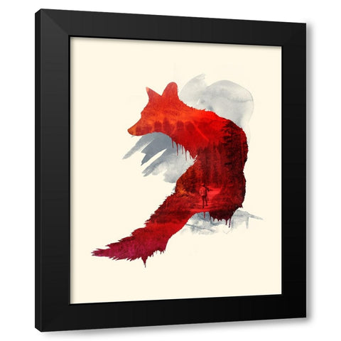 Bad Memories Black Modern Wood Framed Art Print with Double Matting by Farkas, Robert
