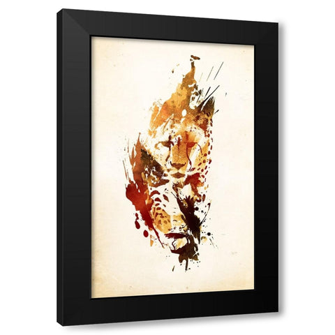 El Guepardo Black Modern Wood Framed Art Print by Farkas, Robert