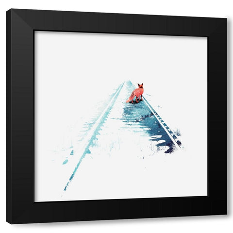 From Nowhere To Nowhere Black Modern Wood Framed Art Print with Double Matting by Farkas, Robert