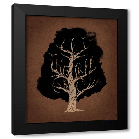 Let The Tree Grow Black Modern Wood Framed Art Print by Farkas, Robert