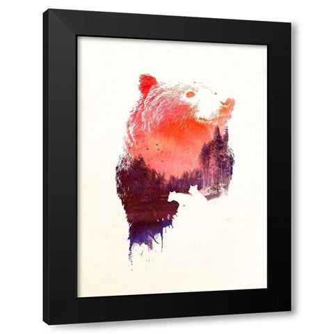 Love Forever Black Modern Wood Framed Art Print by Farkas, Robert