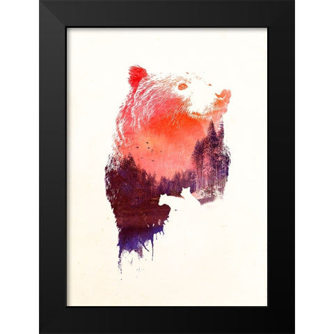 Love Forever Black Modern Wood Framed Art Print by Farkas, Robert