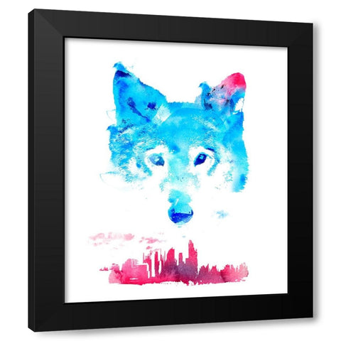 The Guardian Black Modern Wood Framed Art Print with Double Matting by Farkas, Robert