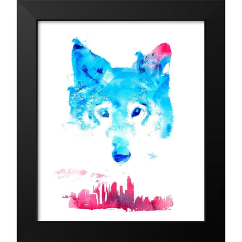 The Guardian Black Modern Wood Framed Art Print by Farkas, Robert