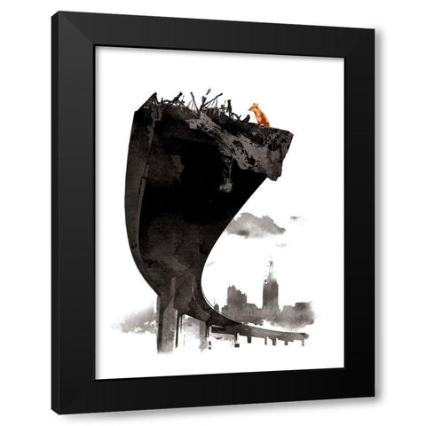 The Last Of Us Black Modern Wood Framed Art Print with Double Matting by Farkas, Robert