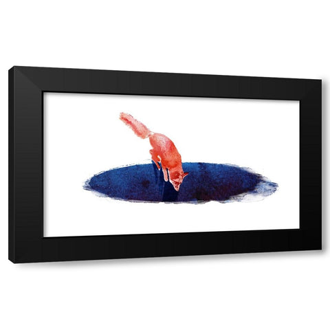 Jump Into Nowhere Black Modern Wood Framed Art Print by Farkas, Robert