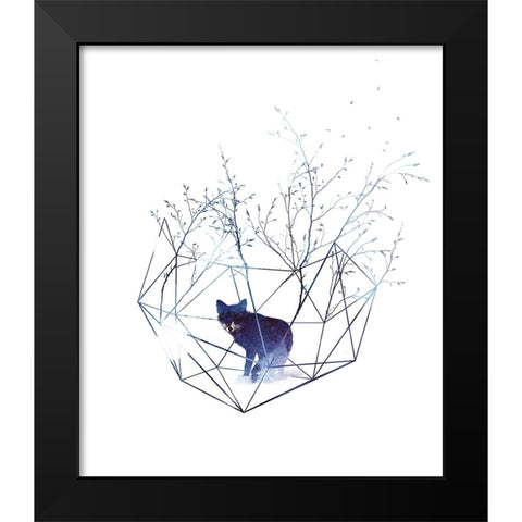 Organic Prison Black Modern Wood Framed Art Print by Farkas, Robert