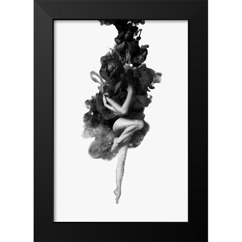 The Born Of The Universe Final Black Modern Wood Framed Art Print by Farkas, Robert