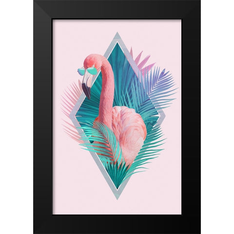 Tropical Leaves Final Black Modern Wood Framed Art Print by Farkas, Robert