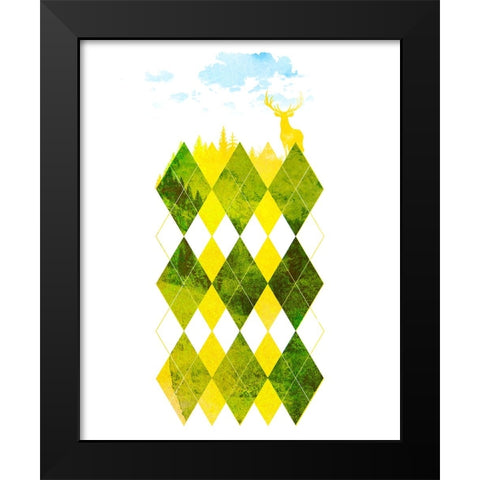 Elegant Forest Black Modern Wood Framed Art Print by Farkas, Robert